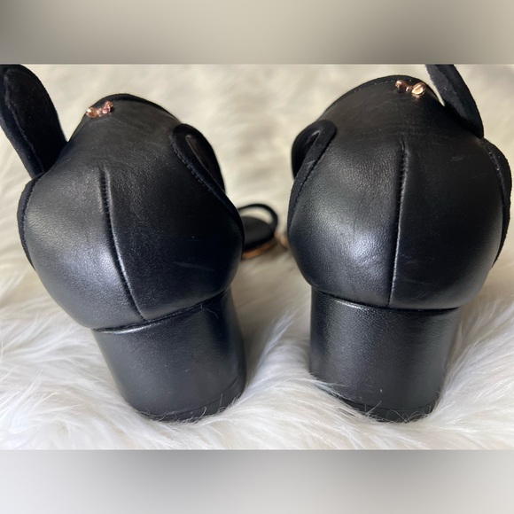 Ted Baker Women's Ruz Leather AF Ballet Flat, Black & w/rose gold, SZ 9.5 (EU40) - Picture 9 of 15